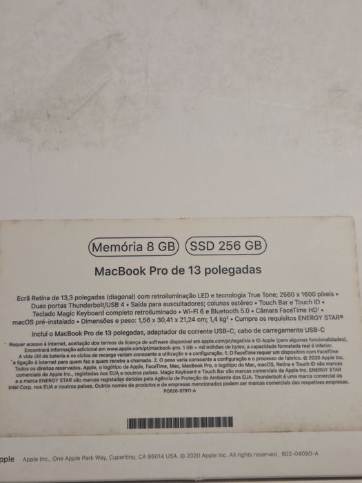 Macbook Pro 13 M1 Touchbar 8GB/256GB