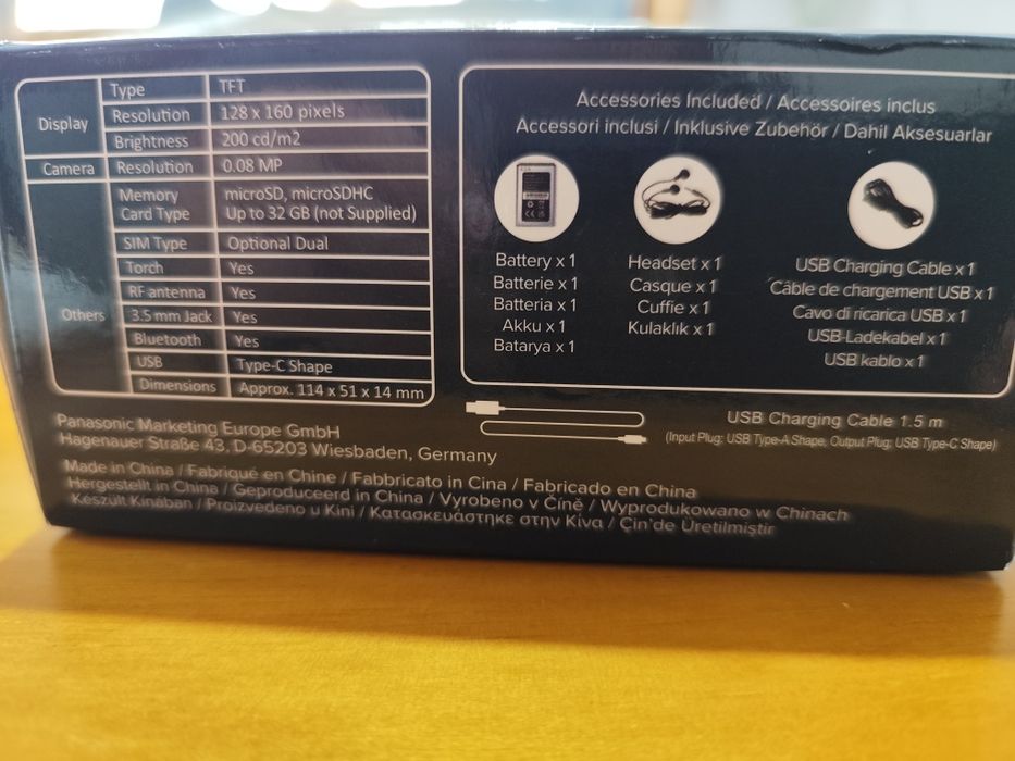 Telemóvel Panasonic KX-TU110