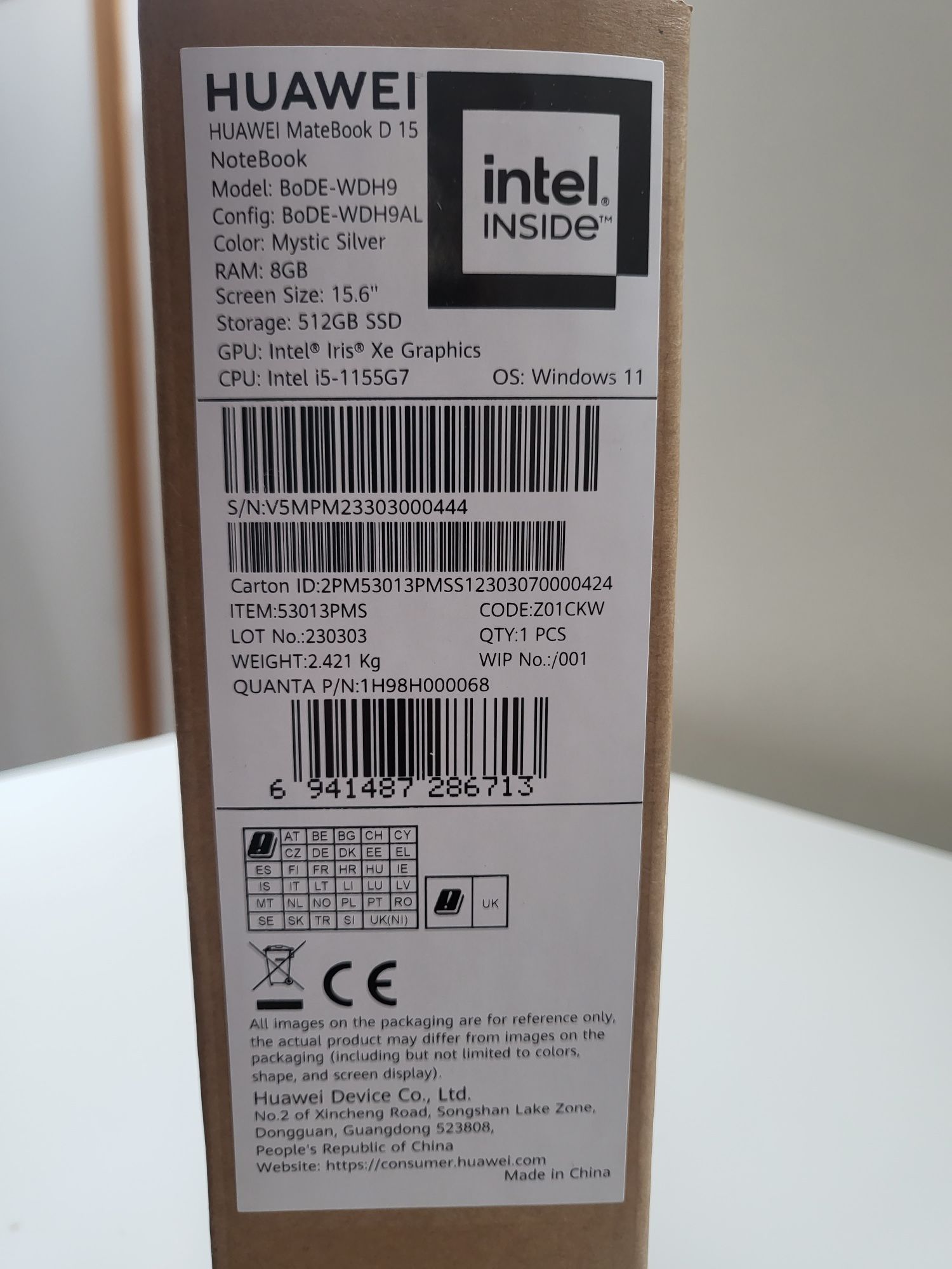 Huawei matebook d15 2022