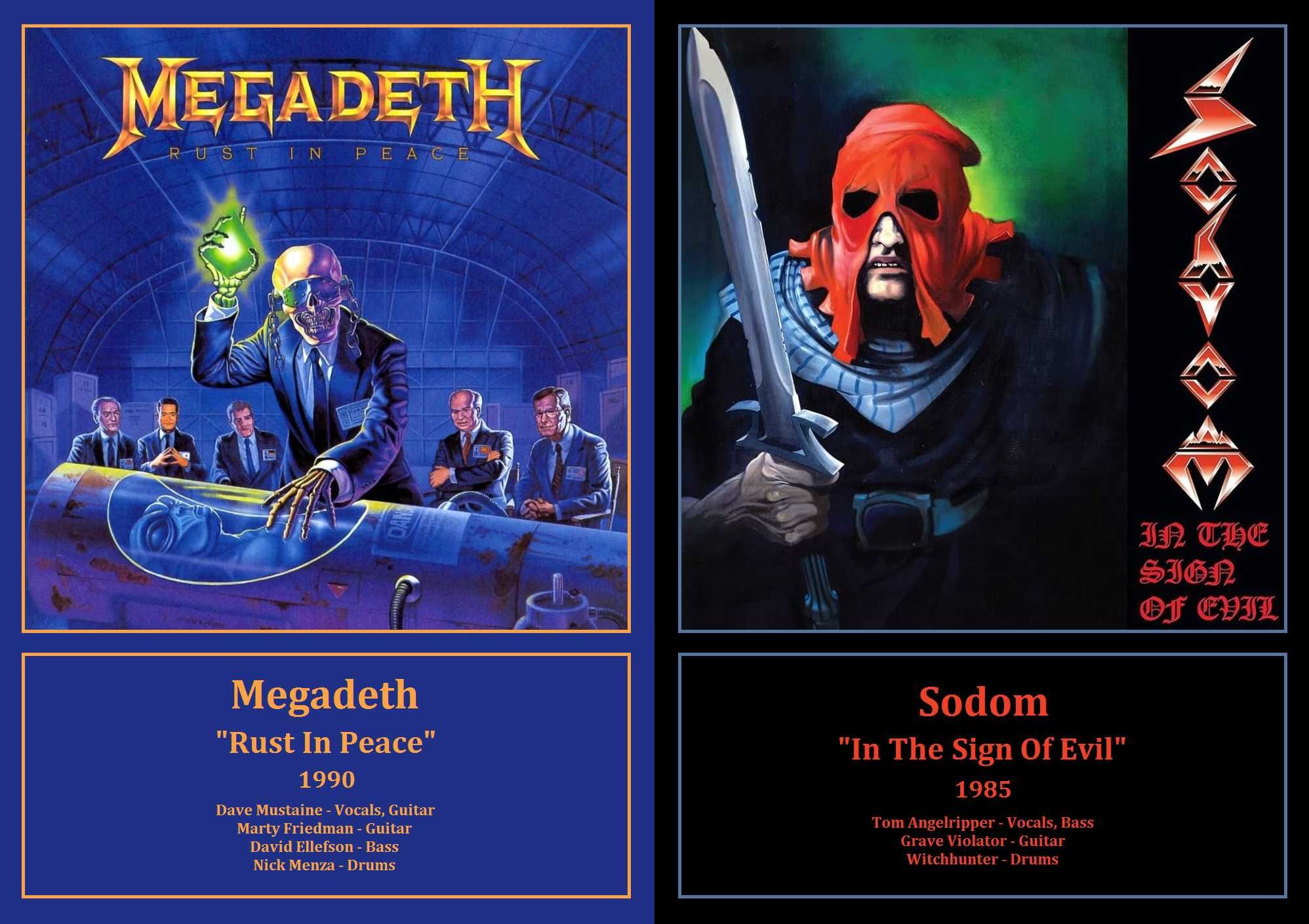 Plakaty A3 - Trash Metal, Sodom Megadeth Slayer Pantera Testament