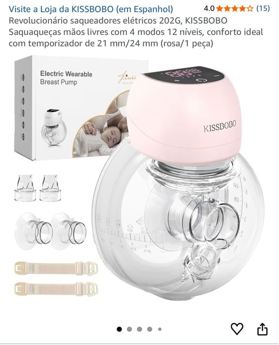 Extrator de leite materno