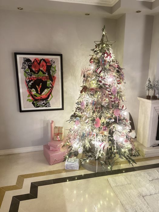 Arvore de Natal Nevada com LEDs