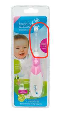 Насадка на звукову зубну щітку Brush-Baby BabySonic Pro