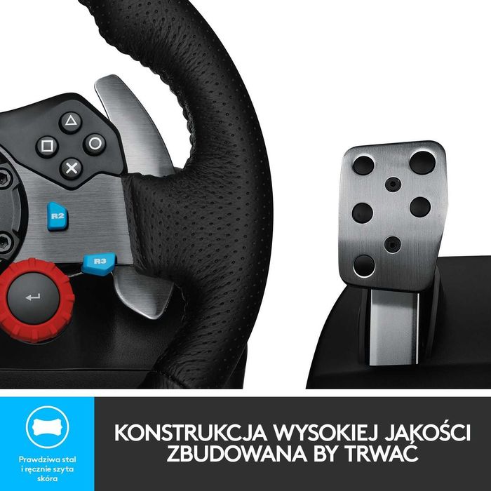 Kierownica LOGITECH G29 + Shifter PC PS3 PS4 PS5 Sklep - Poznań
