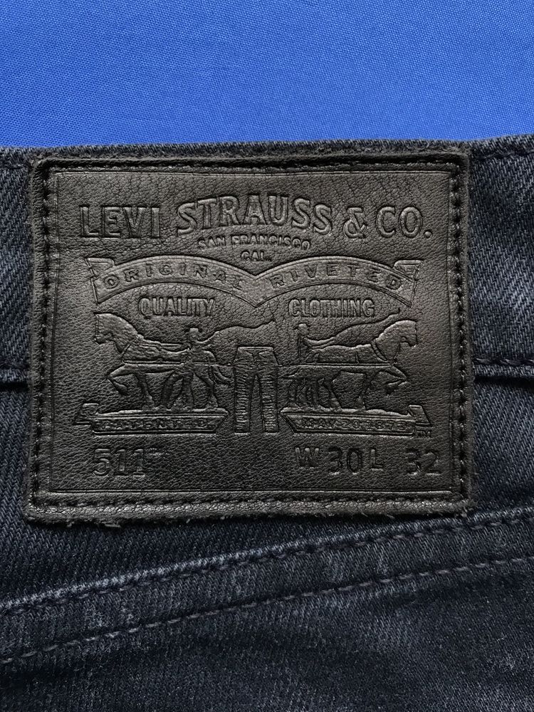 Levis 511 calças de ganga jeans black