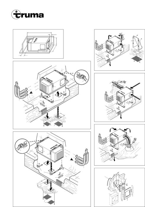 Truma Frostair 1700 Klimatyzacja podławkowa kamper przyczepa saphir