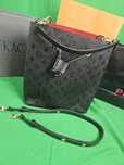 Torba Louis vuitton monogram czarna wytlaczana skórzana lv Premium