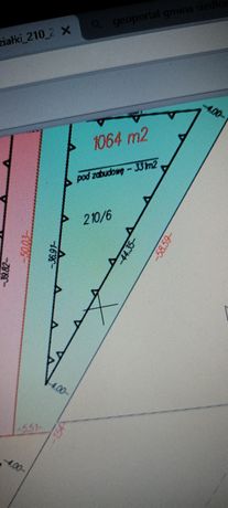 Działka budowlana  1064m2 Pruszynek