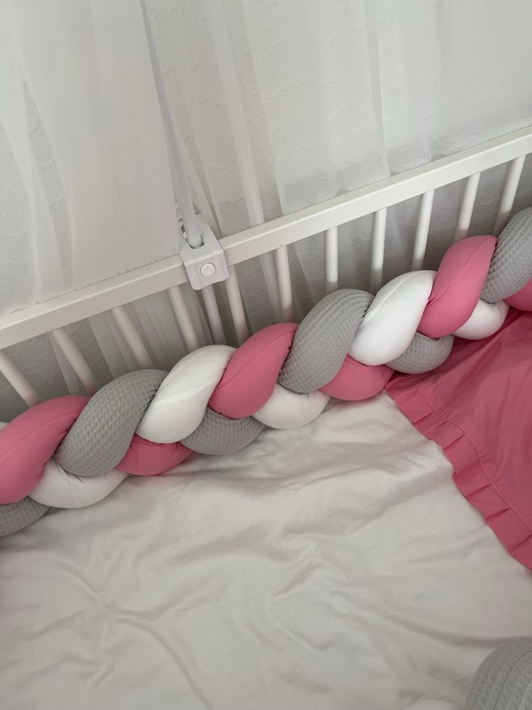 Berço bebe 60x120 com rede mosquiteiro e colchão