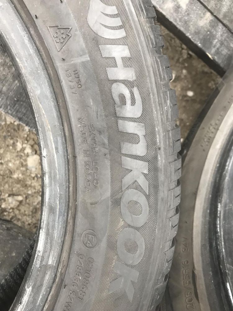 Hankook energy 4s 205/55r16 пара літо резина б/у склад