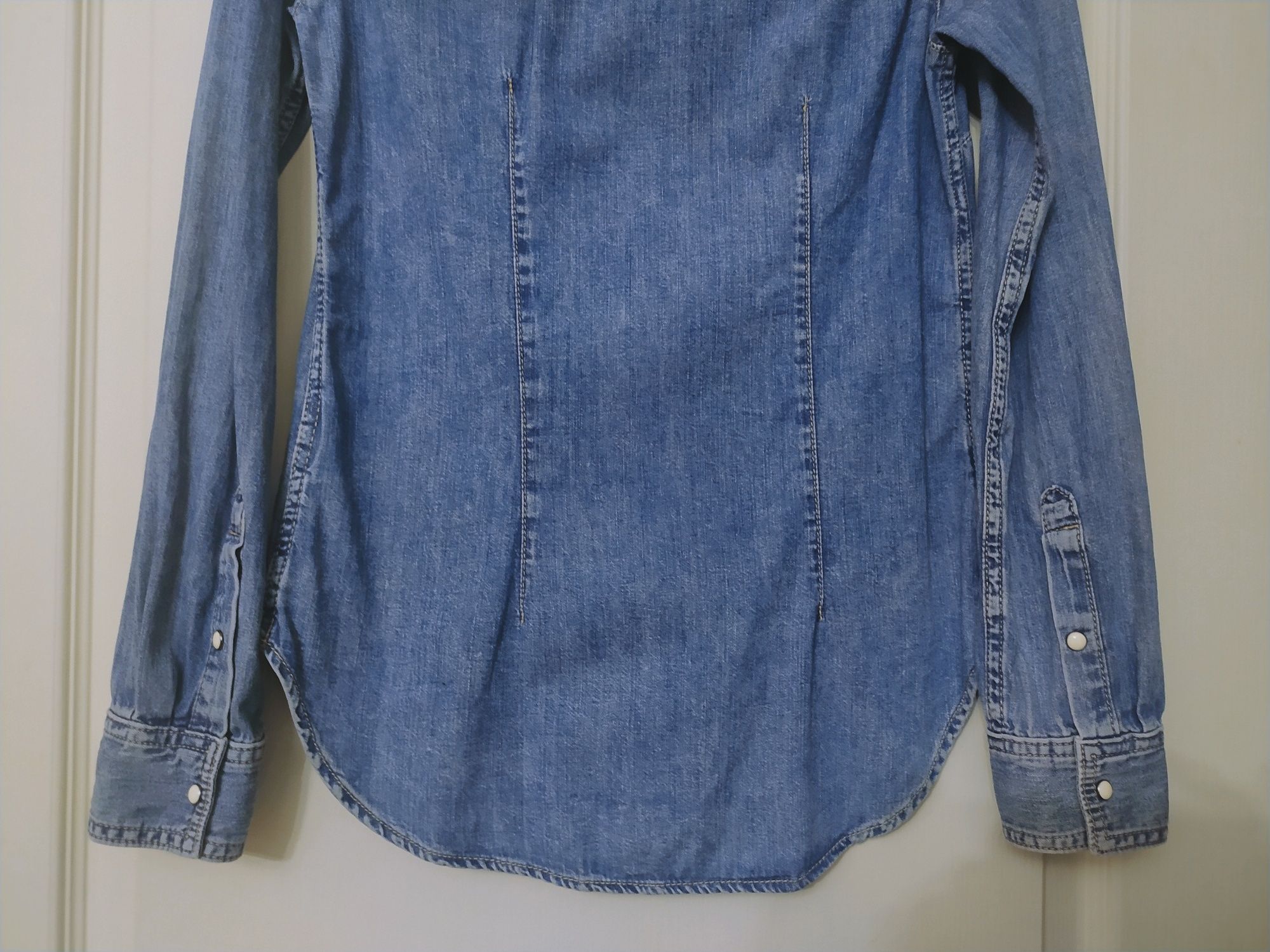 Рубашка джинсовая H&M, р-р ХS, 34 европ.