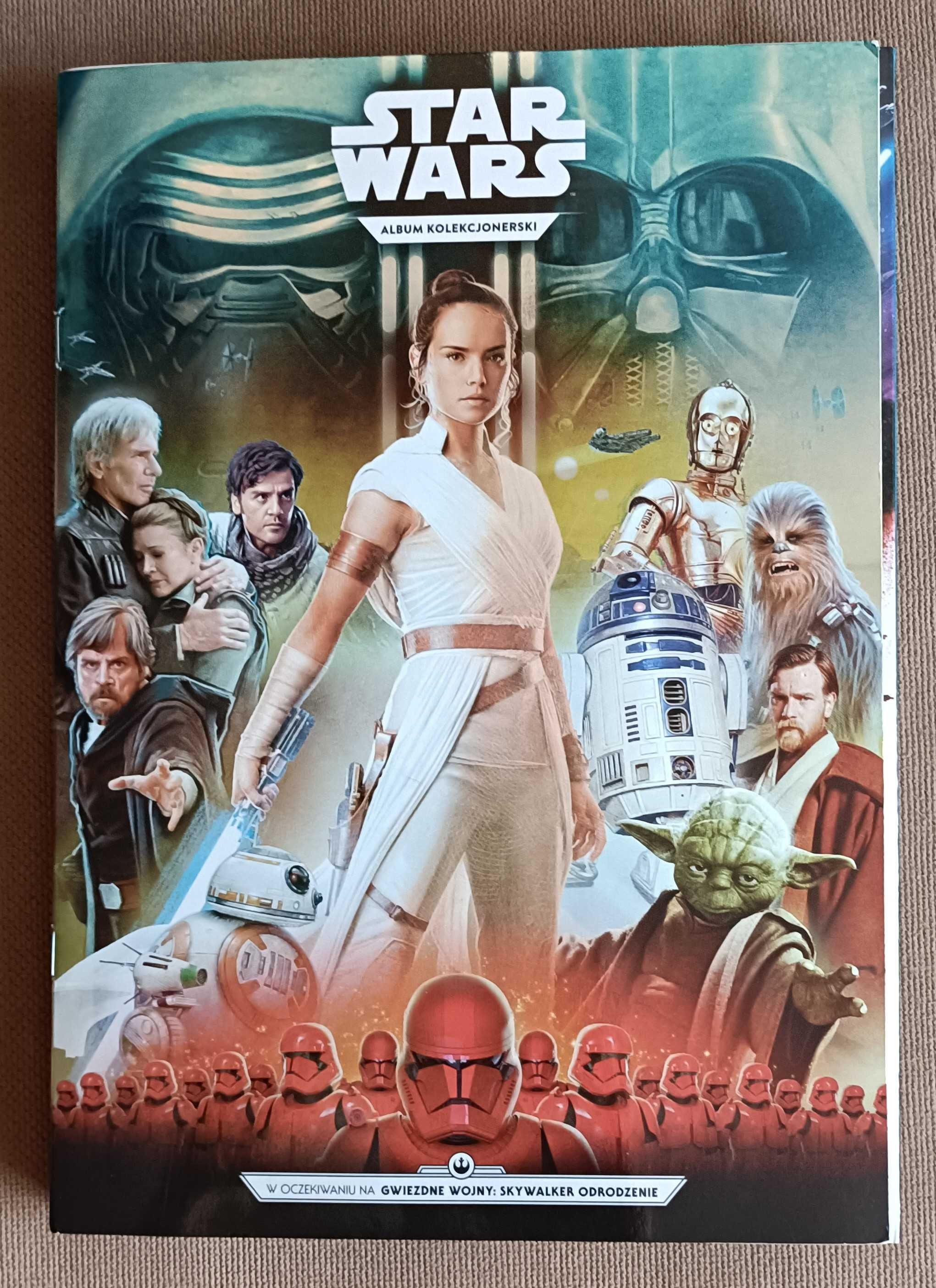 Star Wars Kaufland Album + 4 szt kart hologram + 44 szt zwykłych