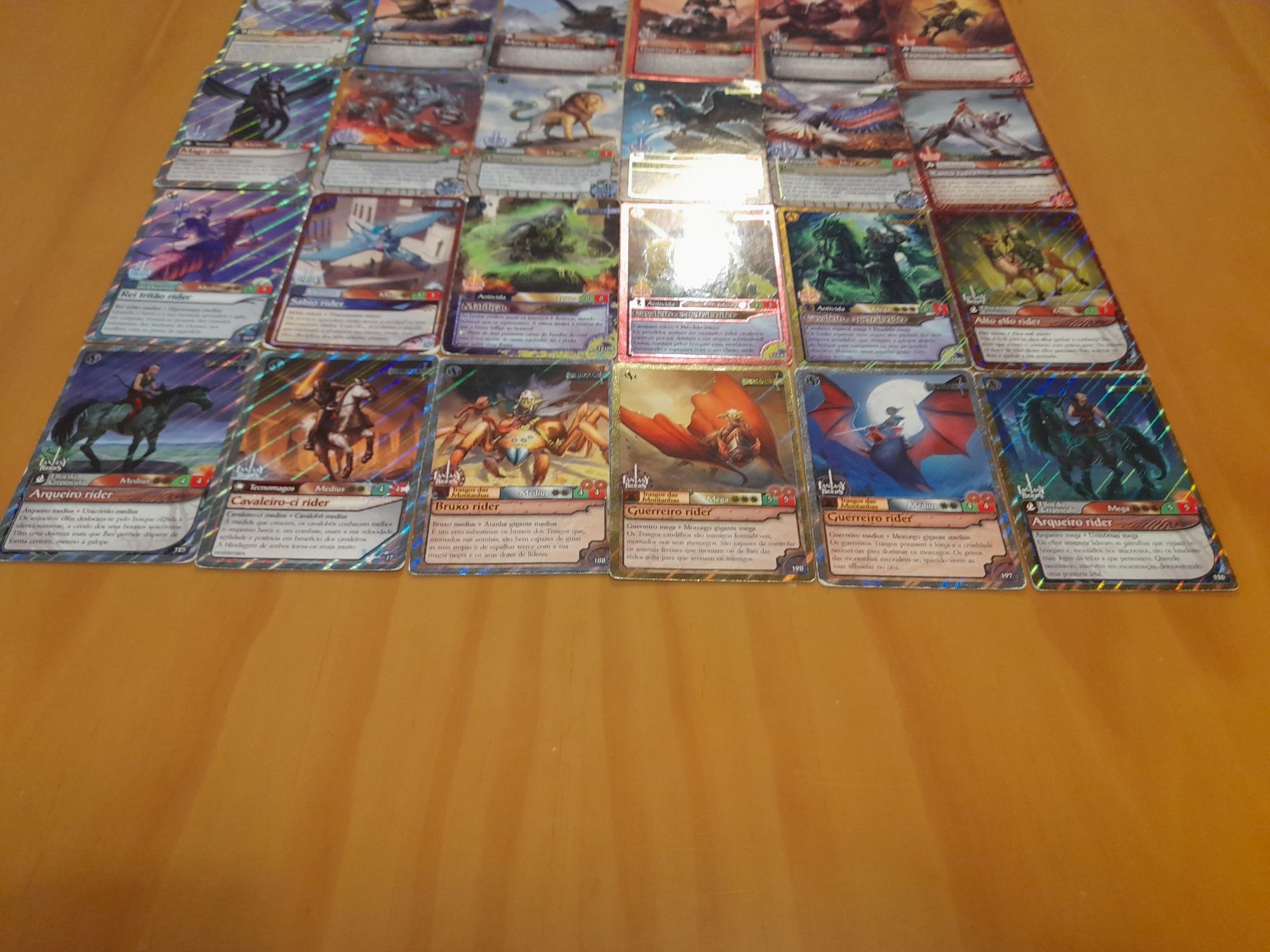 24 cartas especiais de fantastics rider