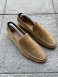 Loro Piana Summer Walk beżowe zamszowe mokasyny