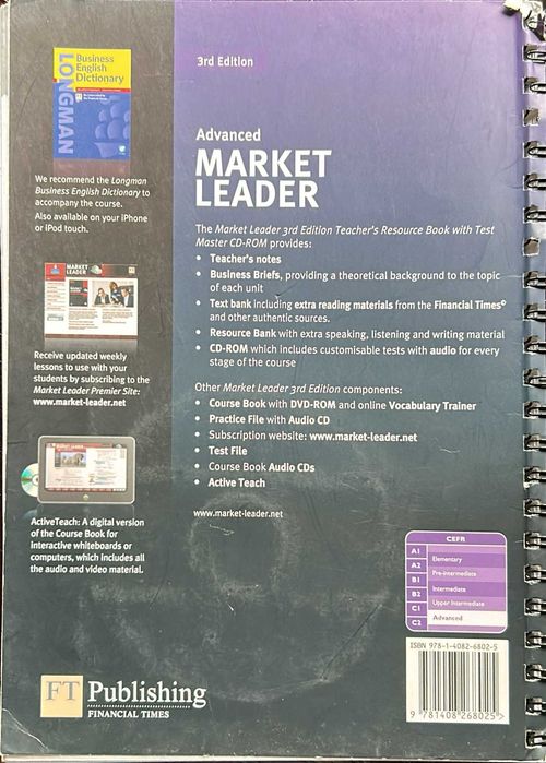 Podręcznik MARKET LEADER 3rd Edition Advanced Teacher's Resource Book