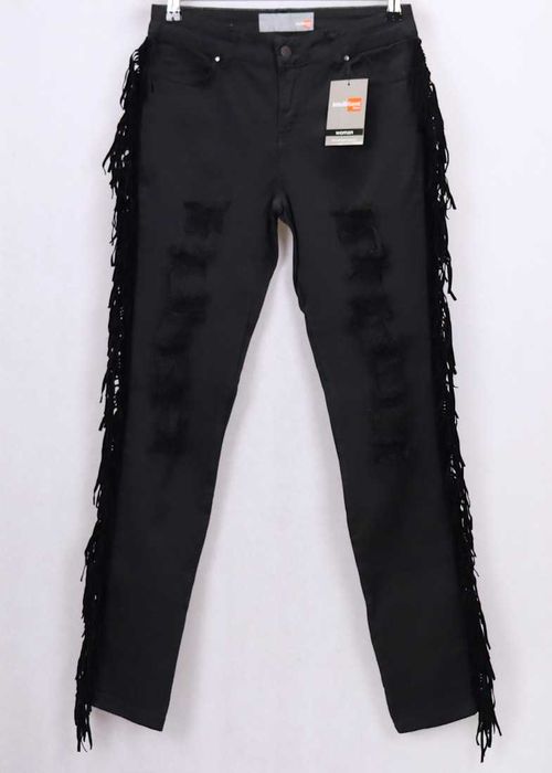 Jeansy damskie z dziurami rozmiar 38