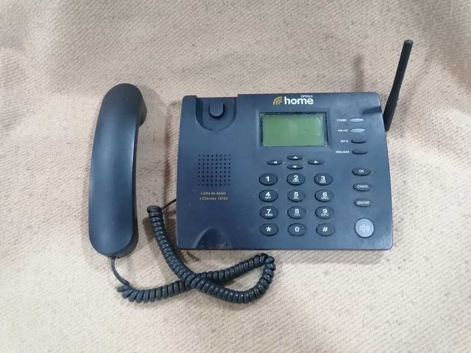 Telemóveis com aspecto de "fixos" de cartão da optimus colecionáveis