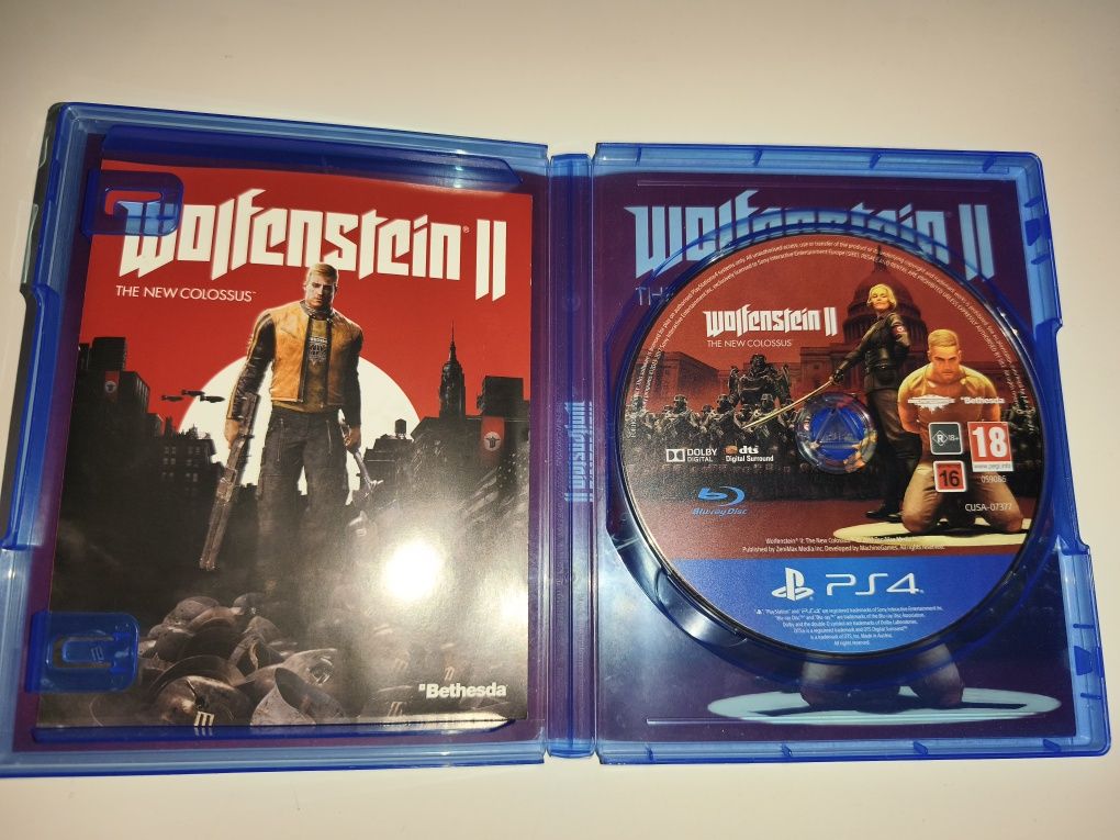 Gra Ps4 Wolfenstein II gry PlayStation 4 Sniper UFC Crash Mafia FC24
