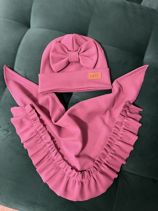 Czapka i szalik zimowy zestaw