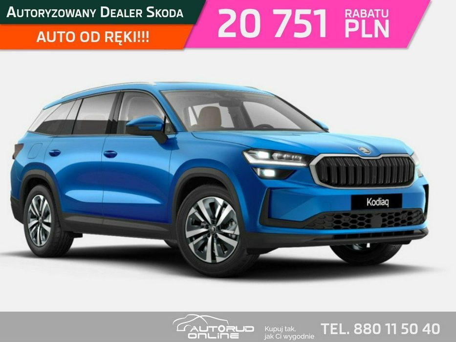 Skoda Kodiaq Edition 130 2.0TSI 204KM 4x4 automat DSG Skóra Tapicerka Cognac