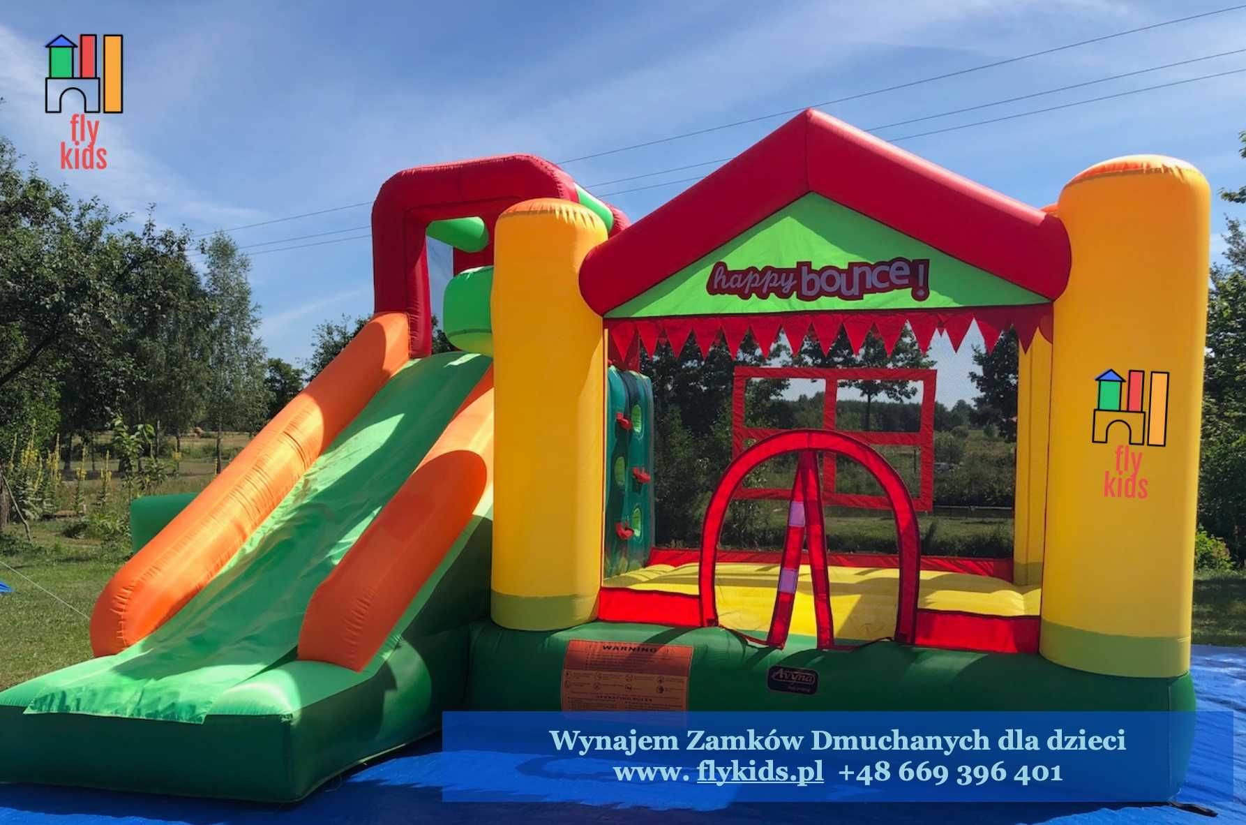 Zjeżdżalnia, dmuchany ZAMEK Dmuchaniec Kinder Party, Komunia Urodziny