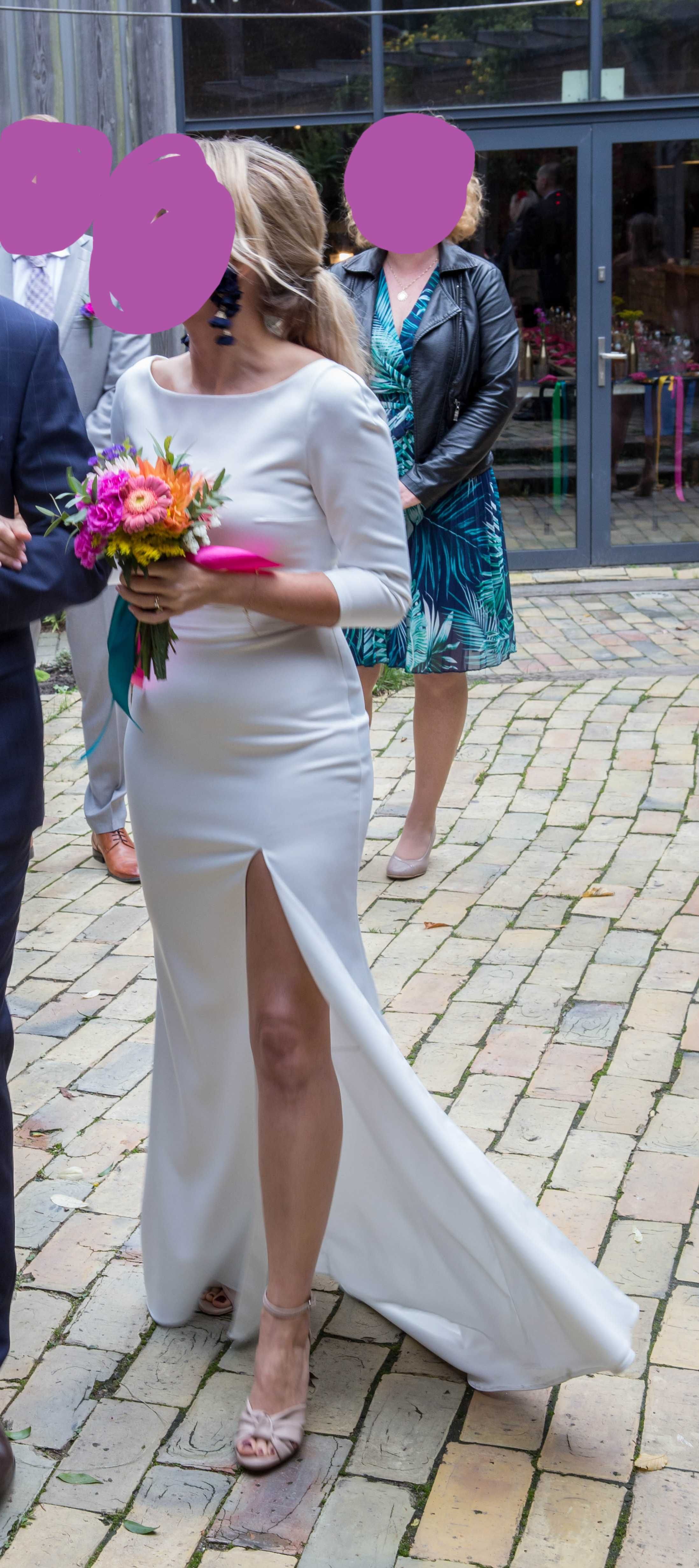 Suknia ślubna prosta minimalistyczna Katarzyna Januszewska
