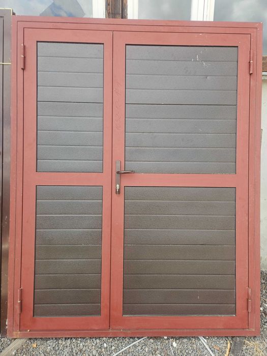NOWE DRZWI/BRAMA Zewnętrzne Metalowe Dwuskrzydłowe Pełne 172x217cm