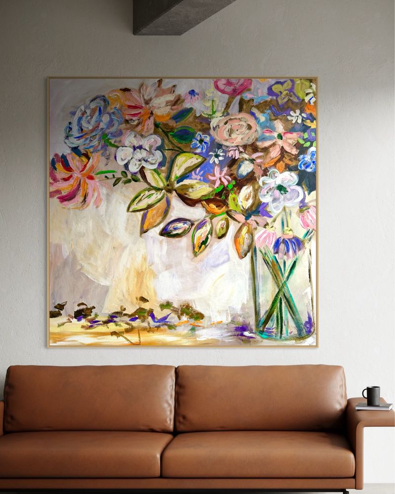 Abstrakcja obraz  110x110 cm