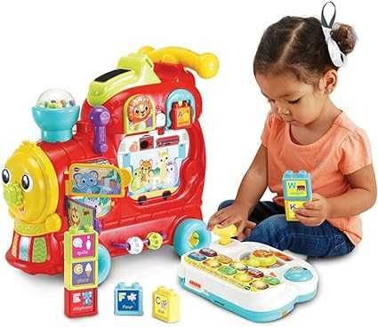 VTech POCIĄG edukacyjny 7w1 chodzik jeździk LED