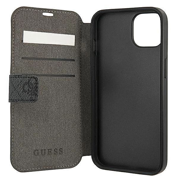 Etui Guess 4G Stripe na iPhone 13 mini - szare