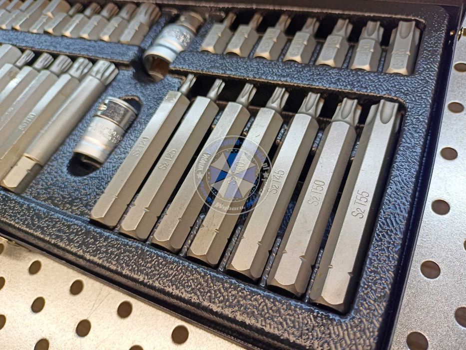 Bity klucze torx, spline, imbus, zestaw 40-el. ze stali S2 JOBIextra