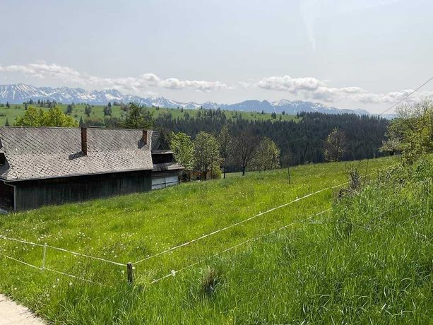 Działka budowlana 14km od Zakopanego - Bustryk - piękny widok na Tatry