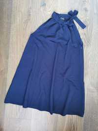 Granatowa sukienka rozkloszowana, rozmiar L/XL