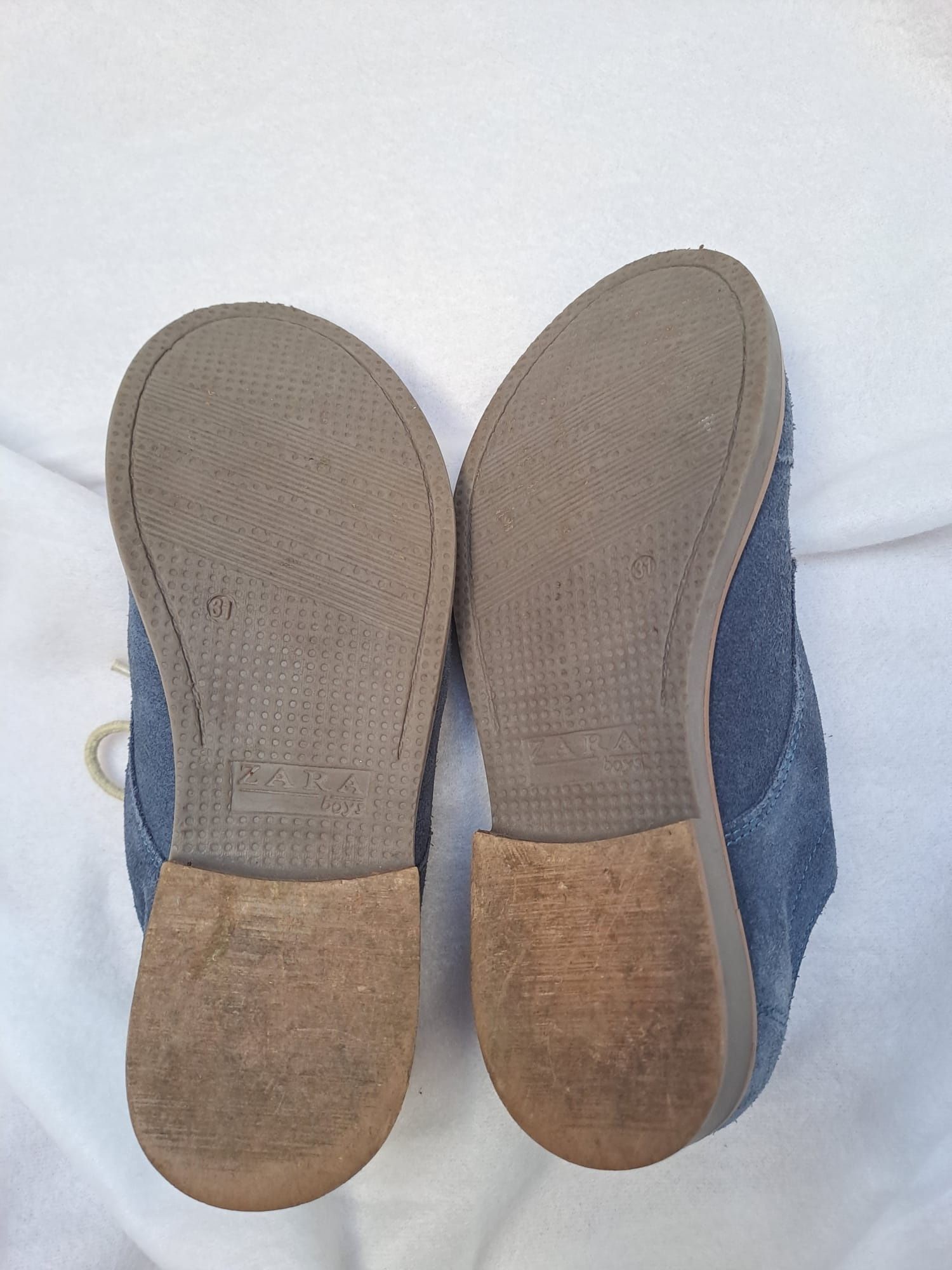 Buty dziecięce, niebieskie, wiązane, Zara, rozmiar 31
