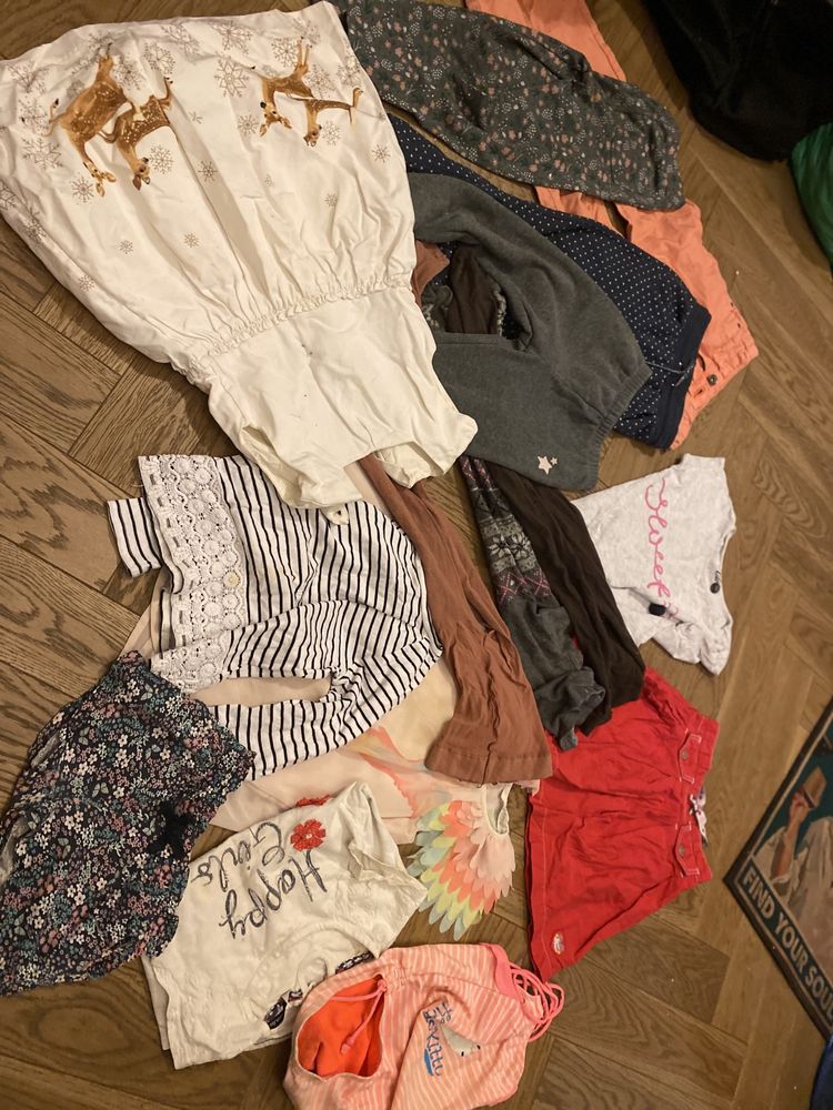 15 używanych ubranek dziewczęcych: H&M Smyk GAP 110 i 116 spodnie