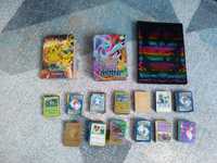 Karty pokemon plus album i pudełko