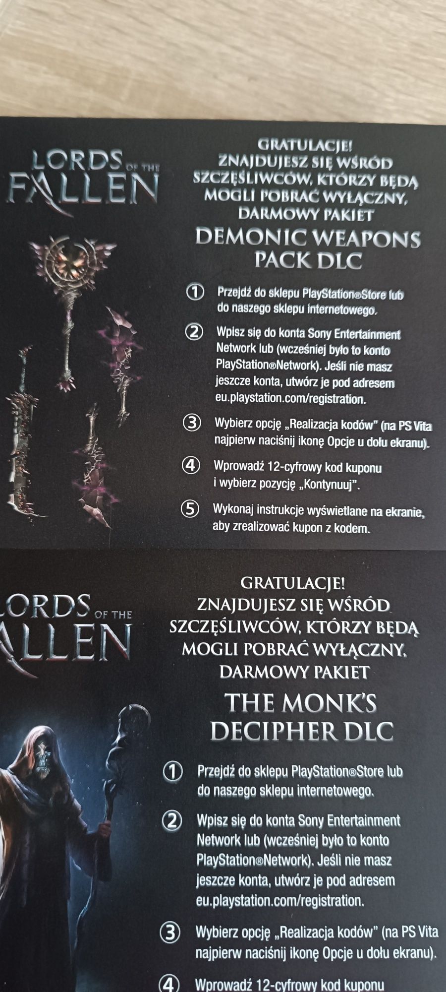Gra na PS 4 lords of THE fallen wersja limitowana