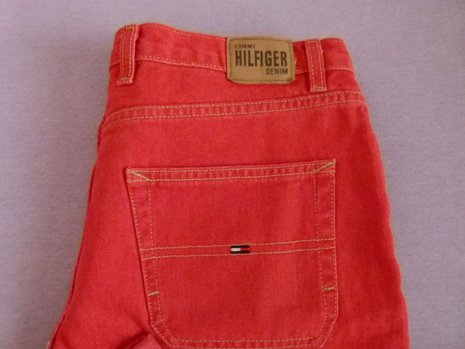 Czerwone dżinsy jeansy Tommy HILFIGER W32 L30 NOWE!!!