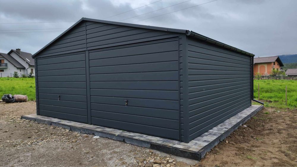 Garaz blaszany 6x6 ocynkowany profil zamkniety