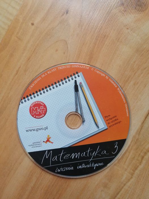 Płyta CD Matematyka dla 3 klasy gimnazjum GWO