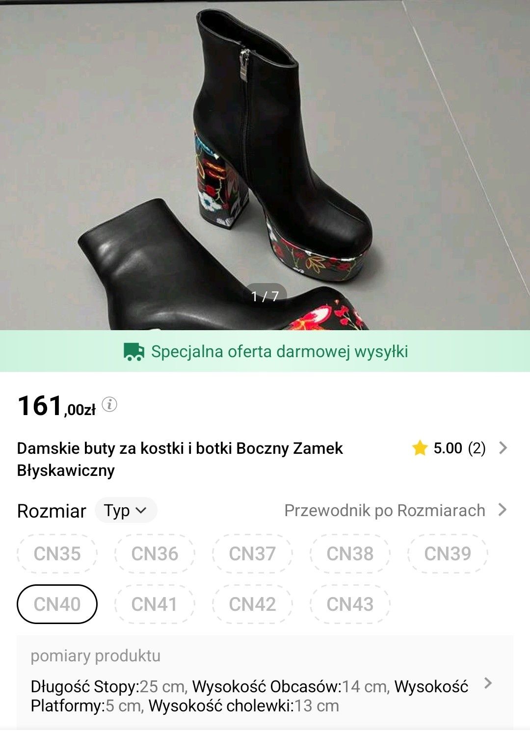 Nowe czadowe botki na platformie rozm 40. Botki na wysokim słupku