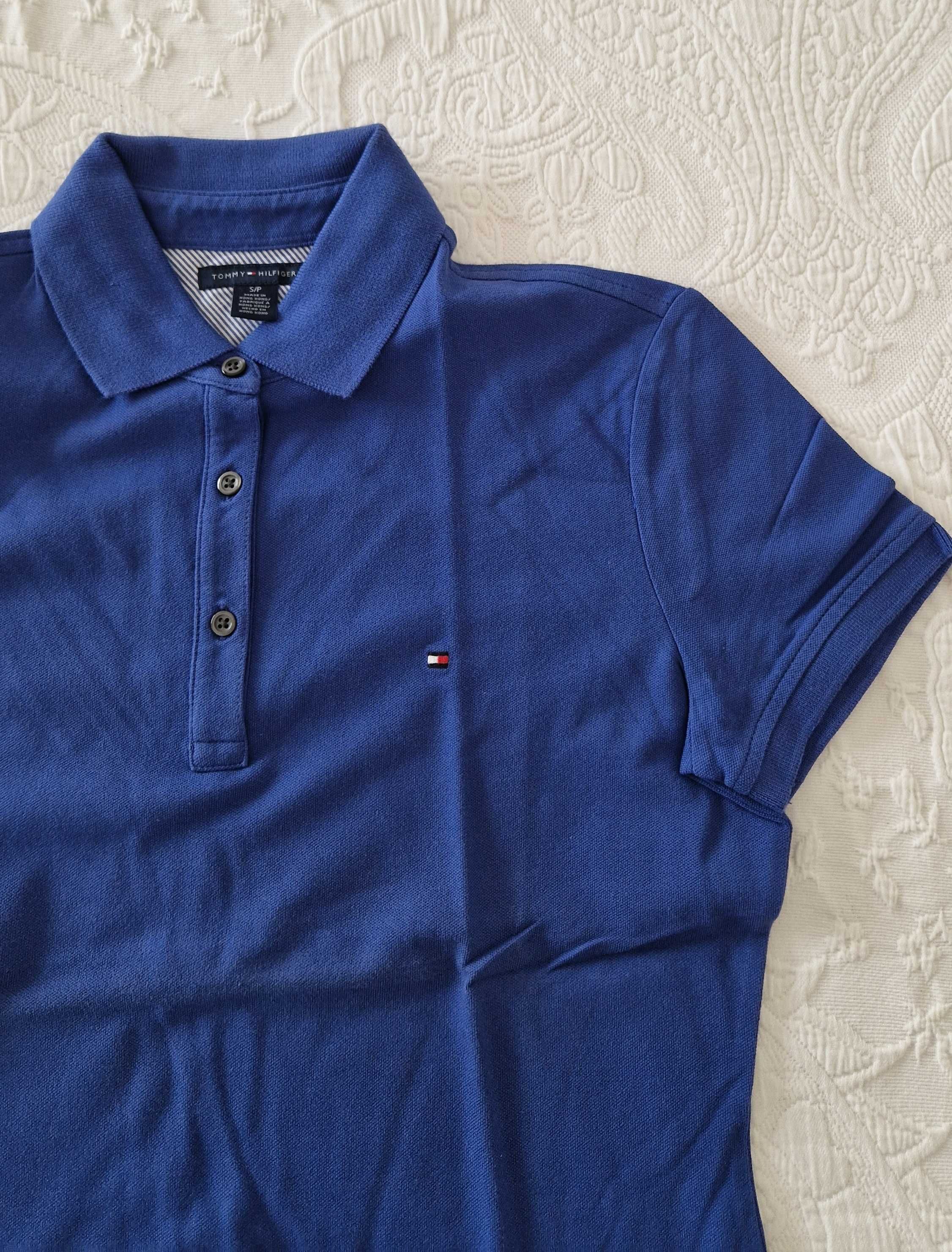 Polo azul, Tommy Hilfinger, tamanho S/P