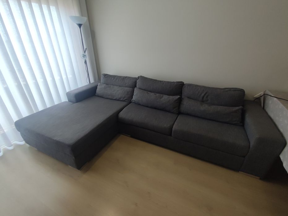 Sofá, chaise long, como novo