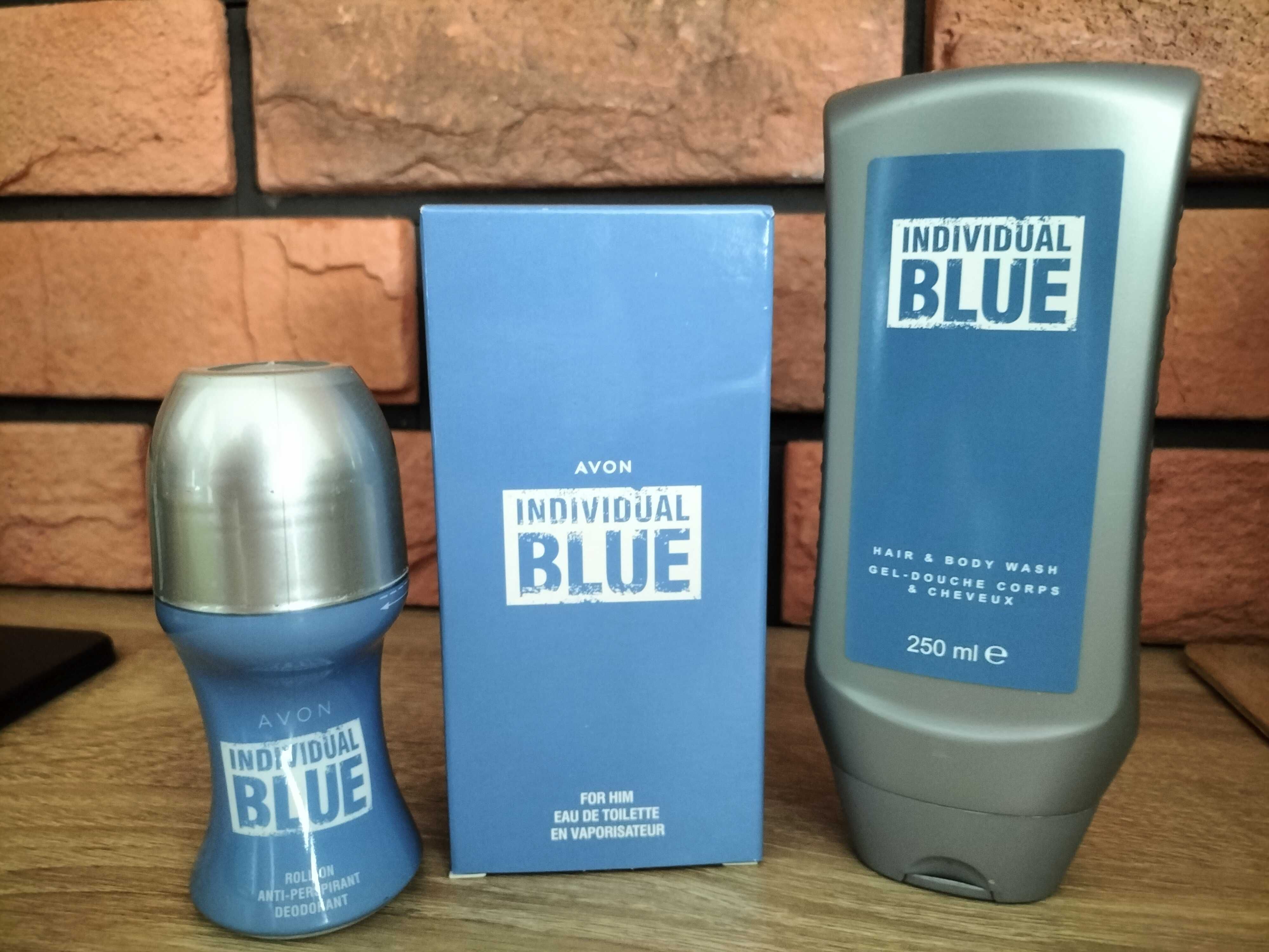 AVON Zestaw Individual Blue Woda Żel Kulka