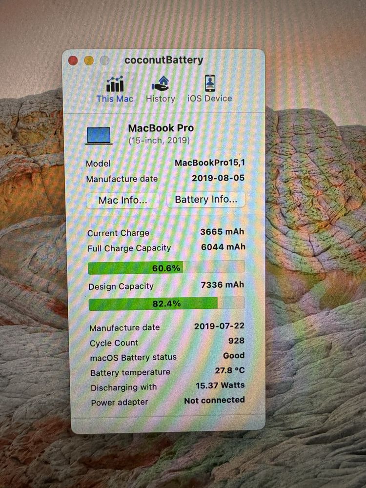 MacBook Pro 15, 256 Gb, 2019