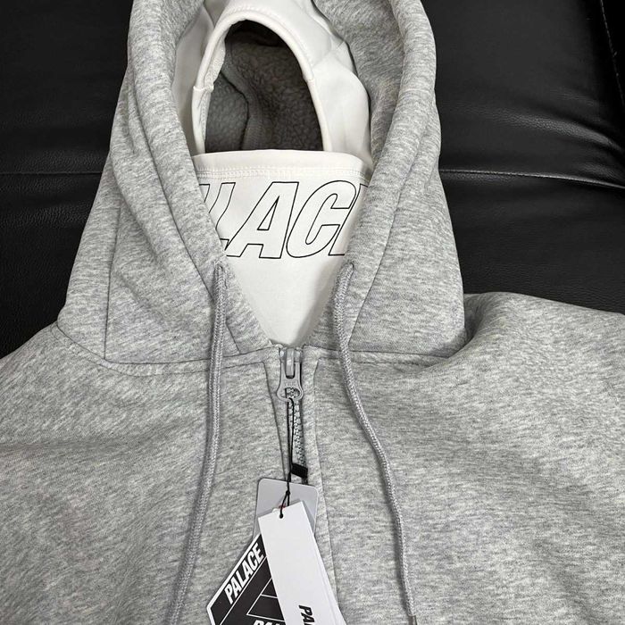 Palace Balaclava Hoodie сіра худі светр кофта балаклава пелас