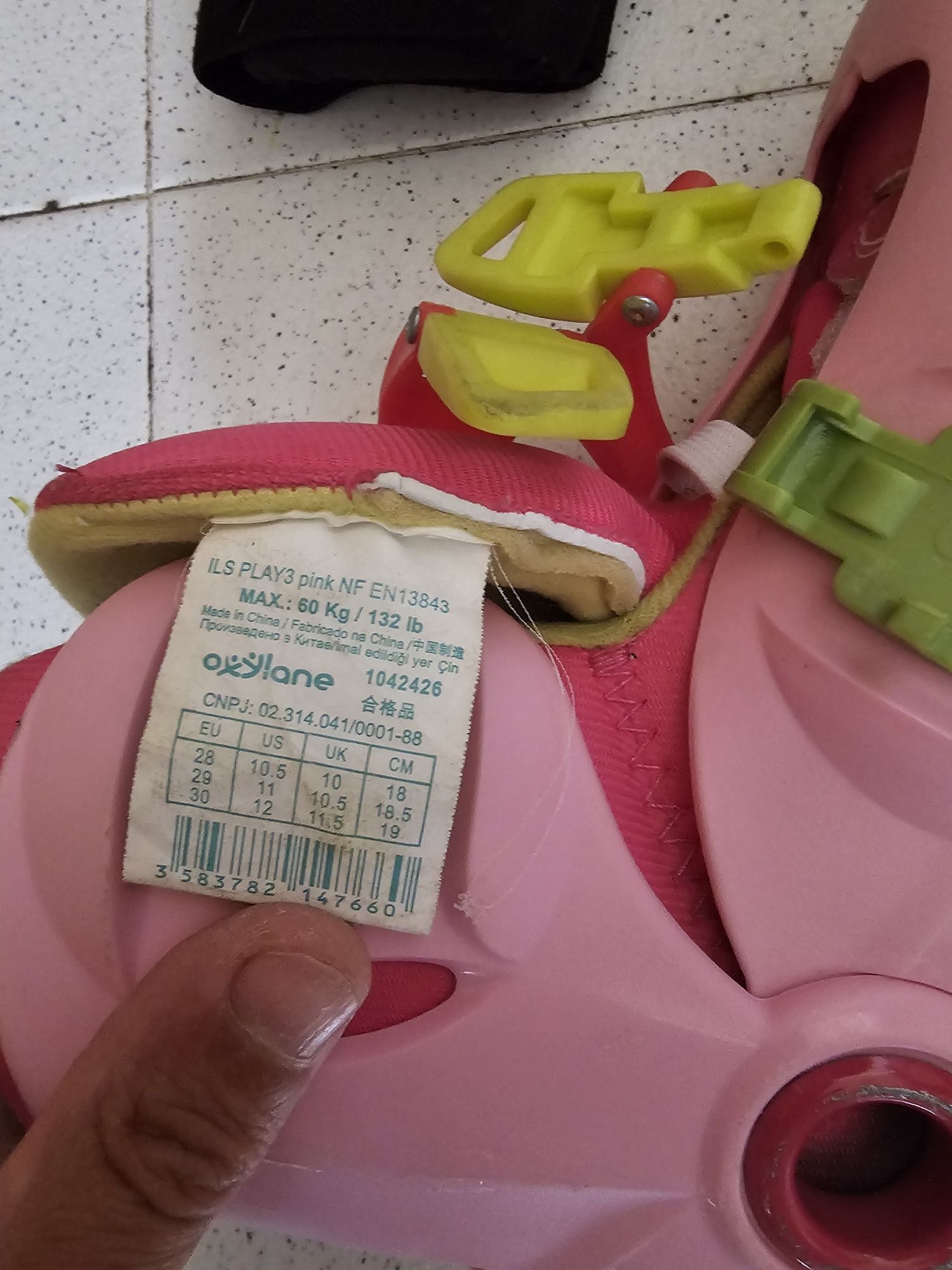 Patins oxelo para menina