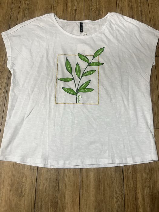 Bawełniana koszulka, damska bluzka z krótkim rękawem