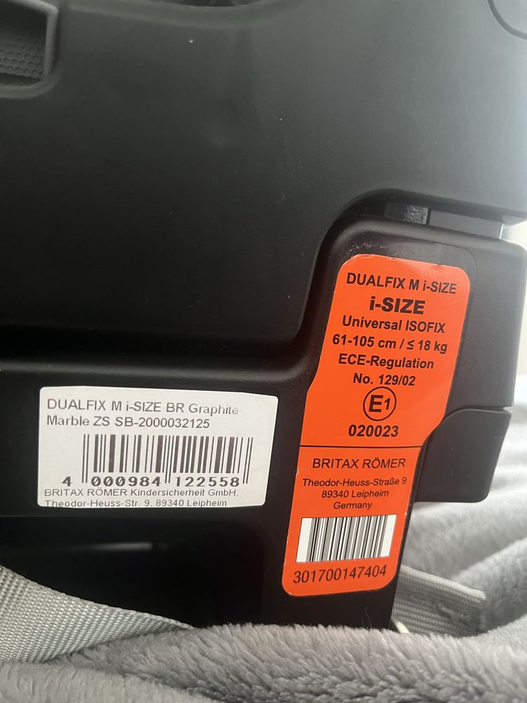 Fotelik samochodowy Britax Romer DualFix < 18kg