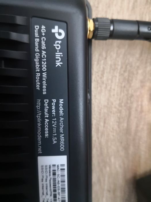 Ruter /WiFi tp link mr 600